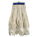 Boardwalk Mop Head, Lie-Flat Head, Cotton Fiber, 24Oz, White, 12/Carton - BWK824C