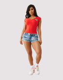 True Religion Crystal Plunge Tee