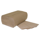 GEN Multi-Fold Paper Towels, 1-Ply, Brown, 9 1/4 X 9 1/4, 250 Towels/Pack, 16 Packs/Carton - GEN1941