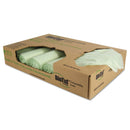 Heritage Biotuf Compostable Can Liners, 48 Gal, 1 Mil, 42" X 48", Green, 100/Carton - HERY8448YER01