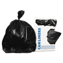 Heritage Linear Low-Density Can Liners, 30 Gal, 0.9 Mil, 30" X 36", Black, 200/Carton - HERH6036TK