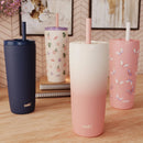Stainless Steel Travel Tumbler - Peach Ombre