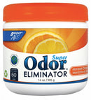 Bright Air Surface and Air Deodorants, Jar, 14 oz, Gel, Mandarin Orange and Fresh Lemon, PK 6 - BRI 900013