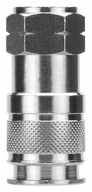 Alpha Fittings Quick Connect Hose Coupling, Universal, Brass, Socket - 80192-08