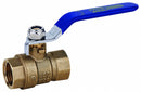 Top Brand Ball Valve, Brass, Inline, 2-Piece, Pipe Size 3 in, Connection Type FNPT x FNPT - G-F600-300