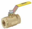 Top Brand Ball Valve, Brass, Inline, 2-Piece, Pipe Size 1 in, Connection Type FNPT x FNPT - XV502P-16