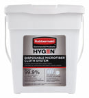 Rubbermaid Bucket Dispenser, HYGEN, Sheets, (80) Wipes, Plastic, White, PK 4 - 1822351