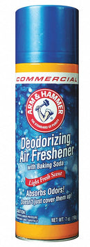 Arm & Hammer Surface and Air Deodorants, Aerosol Can, 7 oz, Liquid, Fresh Scent, PK 12 - CDC 33200-94170