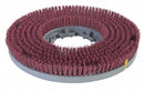 Carlisle 13" Round Cleaning, Scrubbing Rotary Brush for 15" Machine Size, Red - 3613VRD