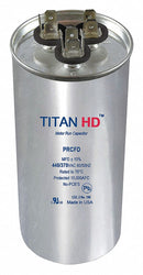 Titan Round Motor Dual Run Capacitor,35/7.5 Microfarad Rating,440VAC Voltage - PRCFD3575A