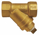 Top Brand 1 1/2 in Y Strainer, FNPT x FNPT, 20 Mesh, 4 1/8 in Length, Forged Brass - YSFB-150