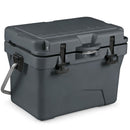 20 Quart Portable Hard Cooler With Built-in Ruler and Bottle-Gray