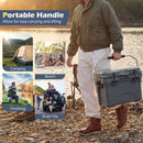 20 Quart Portable Hard Cooler With Built-in Ruler and Bottle-Gray