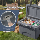 20 Quart Portable Hard Cooler With Built-in Ruler and Bottle-Gray