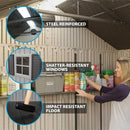 20 ft. W x 8 ft. D Plastic Storage Shed
