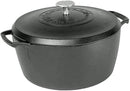 5.5 Quart Triple Seasoned Cast Iron Dutch Oven - Black