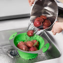 3.5qt Colander with Handle - Green