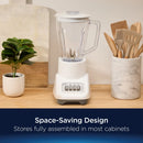 Turbo Blender, 800-Watt Food Blender, White