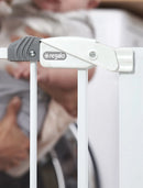 Extra Wide Baby Gate with Extensions and Mounting Kits - White