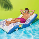Chaise Lounge Water Floats and Inflatables - Blue/White