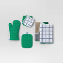 6-Piece Kitchen Textile Set - Green