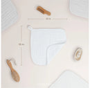 Muslin Cotton Baby Washcloths - White - Pack of 10