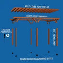 20x12 beaumont pergola – brown