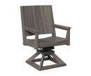 Berlin Gardens, Mayhew Chat Swivel Rocker Dining Chair, Coastal Gray