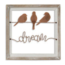 Gerson, Dream Wall Sign, Metal & Wood, 15.75