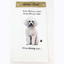 E&S Pets Kitchen Towel- White Poodle