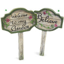 Woodland Knoll, Miniature Garden Sign, Assorted and Sold Individually