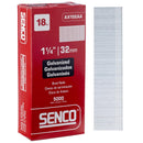 Senco 1-1/4 in. L X 18 Ga. Straight Strip Galvanized Brad Nails 5000 pk