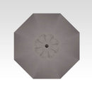 Treasure Garden 7.5 ft. Push Button Tilt Market Umbrella, Black Finish, Charcoal Color