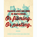 Dance Like Metal Sign