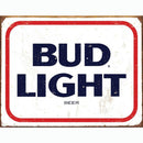 Bud Light Weathered Metal Sign