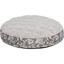 Midwest Quiet Time Empress Round Pet Bed, 28", Pewter