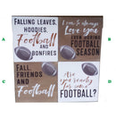 Youngs Inc., Football Box Wooden Signs, Assorted and Sold Separately