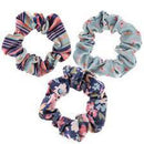Karma, Velvet Scrunchie Set, 3 pcs, Assorted Colors and Sold Separately