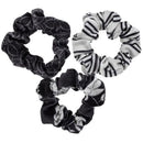 Karma, Velvet Scrunchie Set, 3 pcs, Assorted Colors and Sold Separately