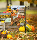 Fall Wheelbarrow Garden Flag