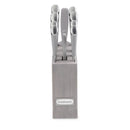 Classic 11pc Color Soft Touch Stainless Steel Modern Cutlery Block Set Gray
