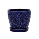 Napco, Cobalt Pot W/Saucer
