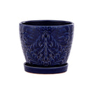 Napco, Cobalt Pot W/Saucer