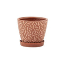 Napco, Clay Wash Pot W/Saucer