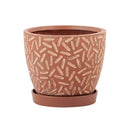 Napco, Clay Wash Pot W/Saucer
