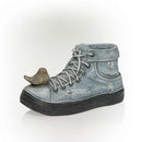 Alpine, Denim Shoe Pot Planter