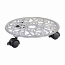 Tierra Derco, Plant Caddy, White, Cast Iron
