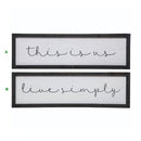 Transpac, Wood Simple Script Decor, Assorted and Sold Separately