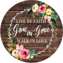 Custom Decor, Live by Faith Stepping Stone