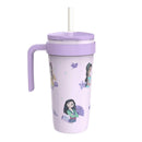 18oz Princess Stainless Steel Vacuum Straw Tumbler - Purple
